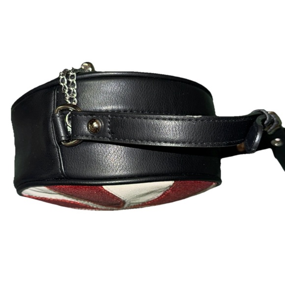 Red and White Peppermint Crossbody Bag - Picture 7 of 15